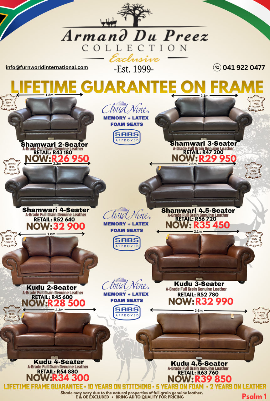 genuine leather couches | furnworld international